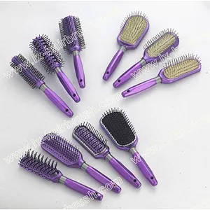 plastic hair brush set,round/cushion/vent hairbrush