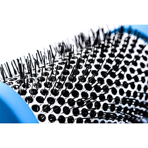 Professional aluminum barrel plastic volume round hair brush with bristles