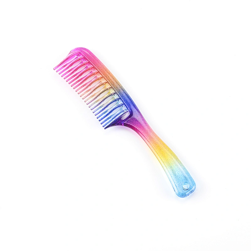 Good price colorful wide tooth detangling hair comb for dying hair
