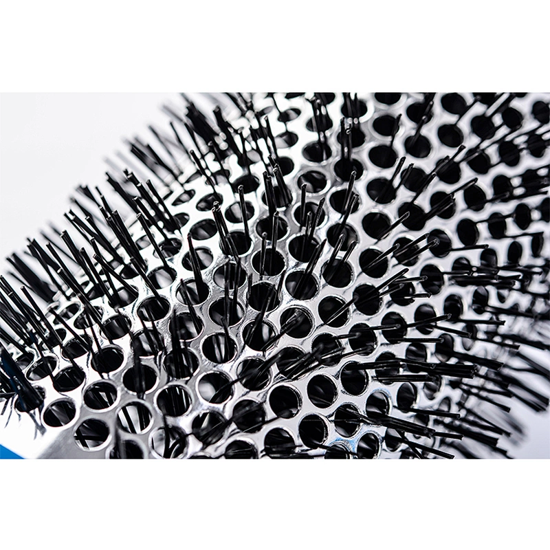 Aluminum Barrel Hair Brush Nylon Heat-resistant Ceramic Brush Ionic Nano Technology Round Hair Brush