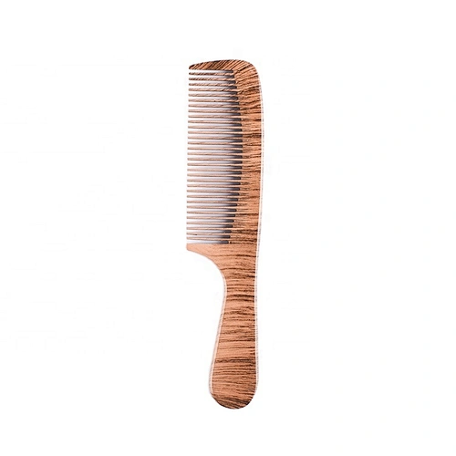 afro wooden custom combs double side wide tooth wood comb beard comb black wooden