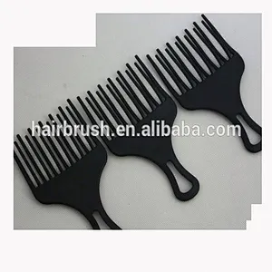 Black afro comb,plastic hair comb