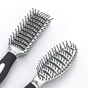 Factory wholesale custom hairdresser styling brush hair dryer hair brush plastic massage brush