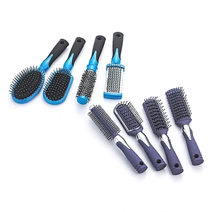 Professional custom hairdresser ventilation hair brush plastic shower brush massage brush