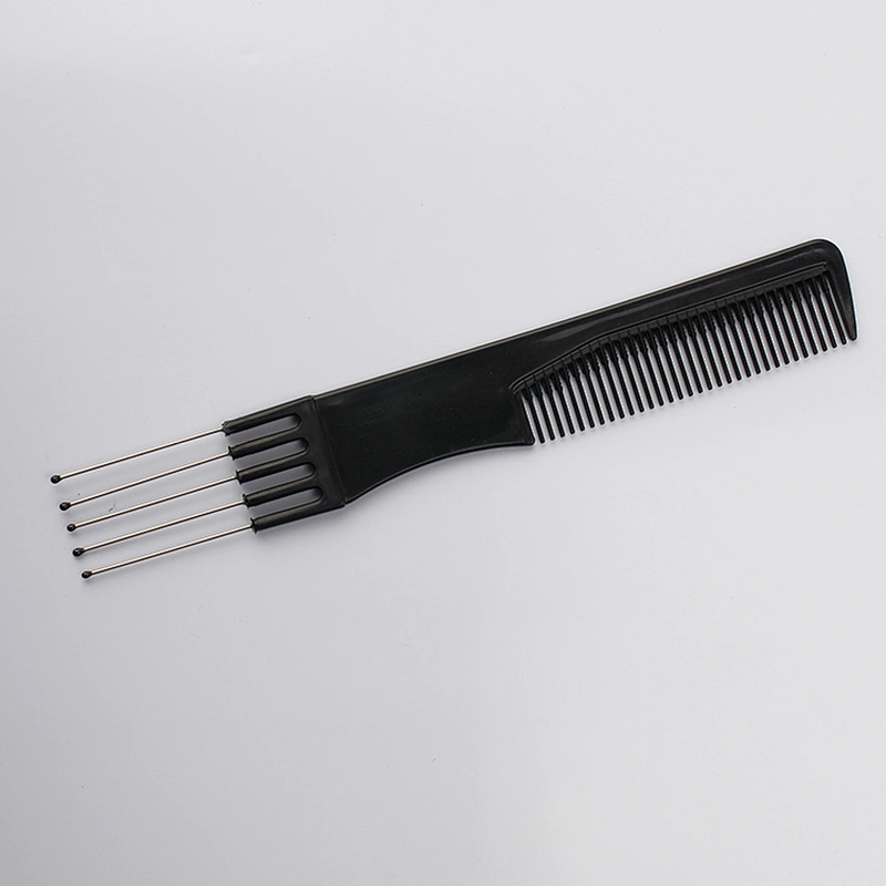 2020 New Professional  plastic metal tail comb 2 in 1 microfiber comb