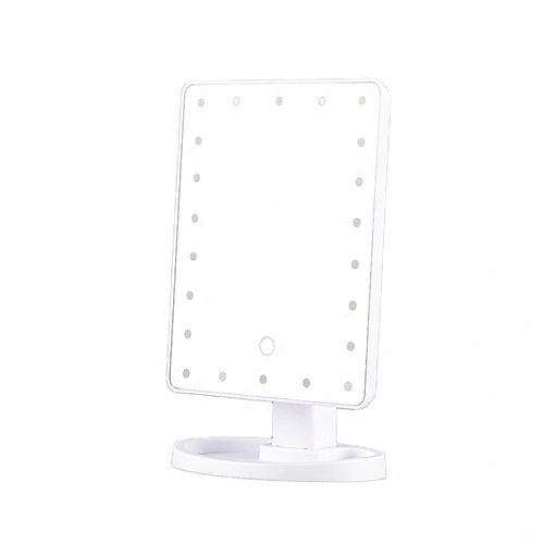 household white travel led light mirror led vanity mirror make up mirror with led light