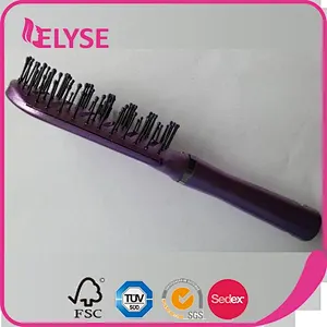professional factory design plastic vent hair brush with nylon bristle