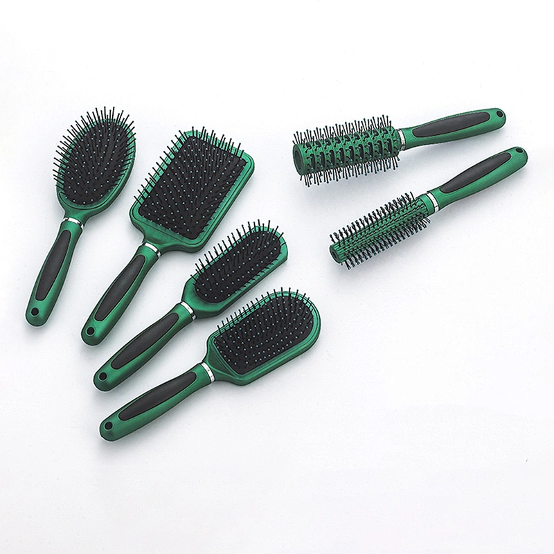 Professional custom hairdresser ventilation hair brush plastic shower brush massage brushes