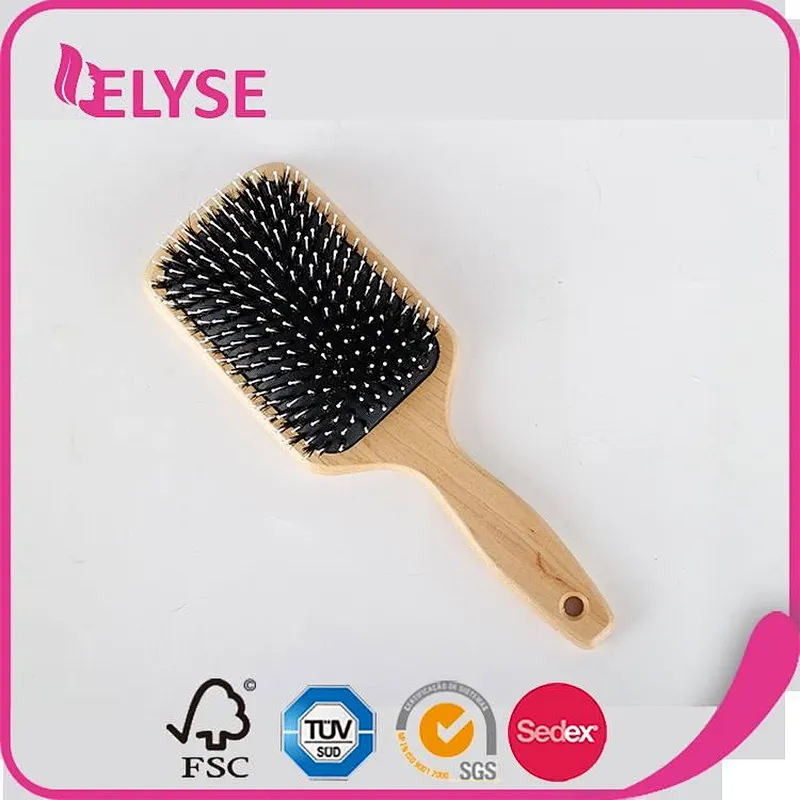 Wholesale wooden hair make up brush for beauty