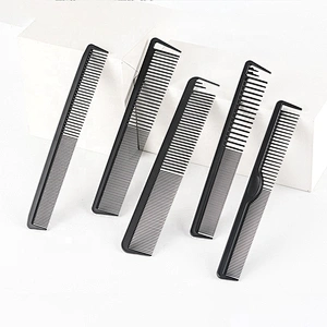 private label carbon tail antistatic comb wode tooth carbon comb