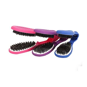 Colorful factory professional brush hair straightening iron