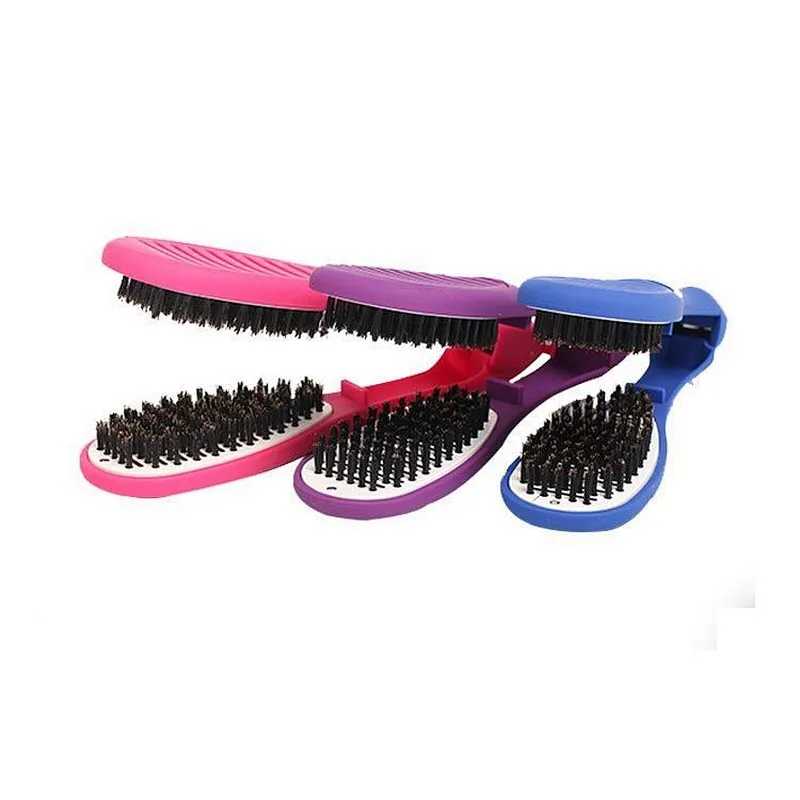 Colorful factory professional brush hair straightening iron