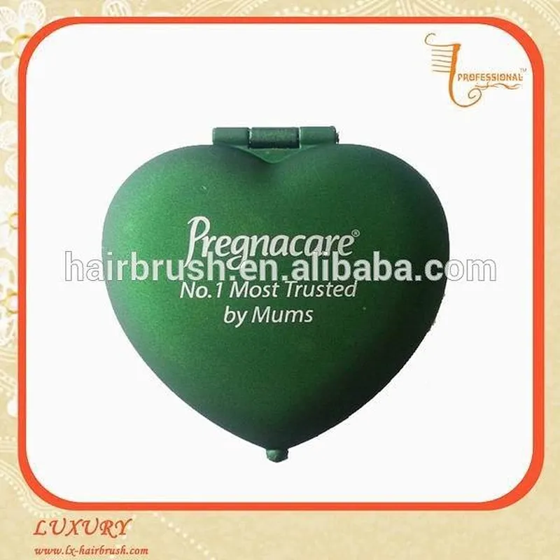 Women travelling basic necessities Elegant plastic Pocket mirror with magnify function