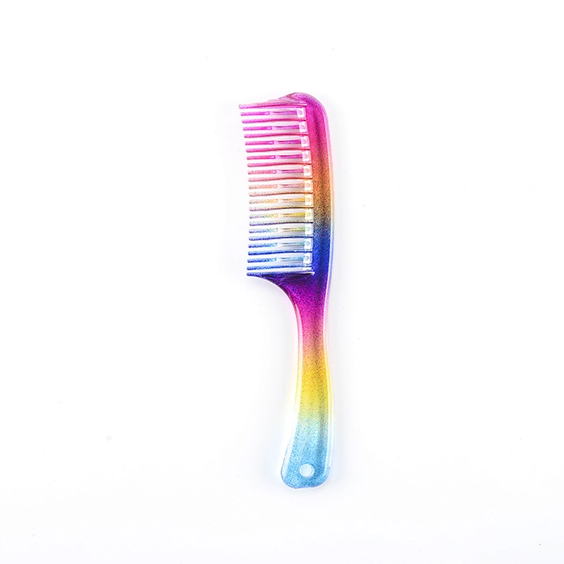 Good price colorful wide tooth detangling hair comb for dying hair