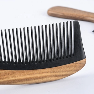 hot selling wooden pick beard comb cheap personalized hair comb wood hair comb brush