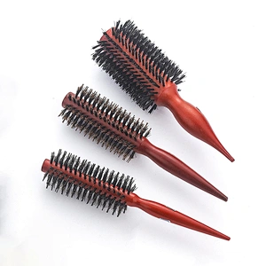 Custom Handmade Round Hair Brush for Hairdresser Styling design Curly Brush