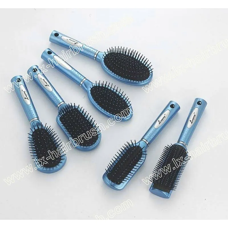 plastic cushion hairbrush set