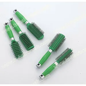 F-L handle plastic vent hairbrush,round hair brush