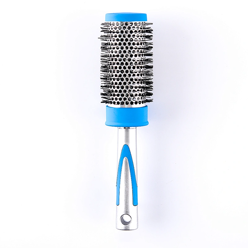 Aluminum Barrel Hair Brush Nylon Heat-resistant Ceramic Brush Ionic Nano Technology Round Hair Brush
