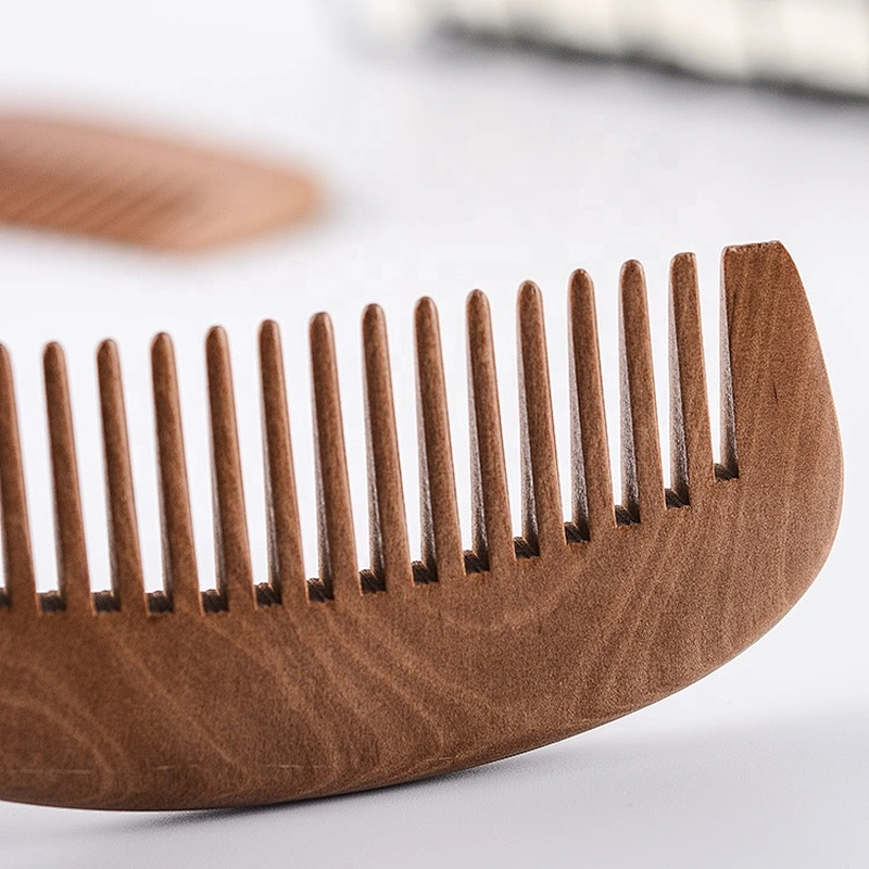 beard comb wood horn logo imprinted wooden comb professional hand made wood comb