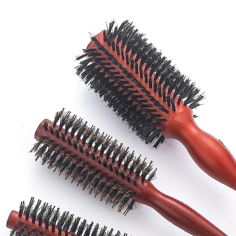 Custom Handmade Round Hair Brush for Hairdresser Styling design Curly Brush