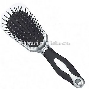 Silver Plastic Bristle Hair Brush for Ladies Girls Womens