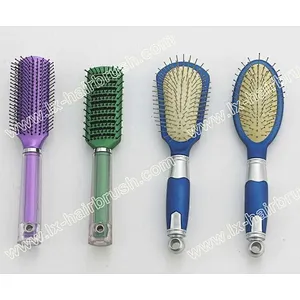 plastic vent hair brush,cushion hair brush with SH metal pin