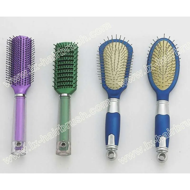 plastic vent hair brush,cushion hair brush with SH metal pin