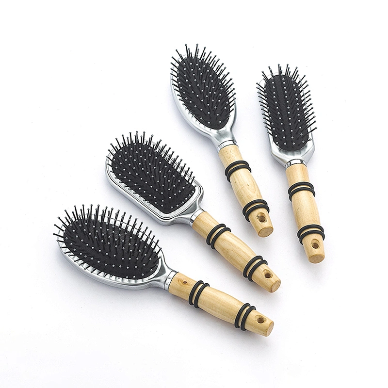 Custom Hairdresser Log Styling Brush Hair Dryer Brush Plastic Massage Brush