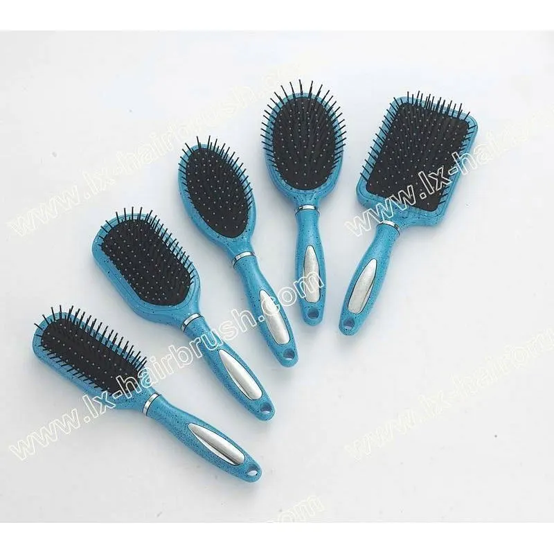 A-Y handle marble painting cushion hairbrush,cushion paddle hairbrush