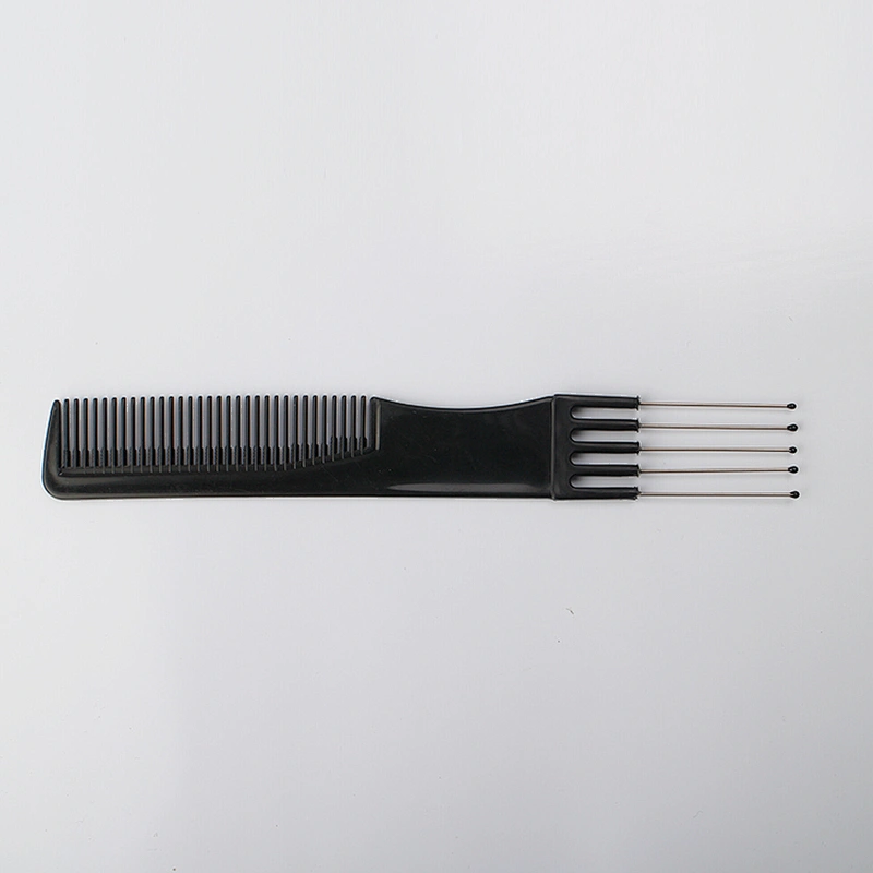 2020 New Professional  plastic metal tail comb 2 in 1 microfiber comb