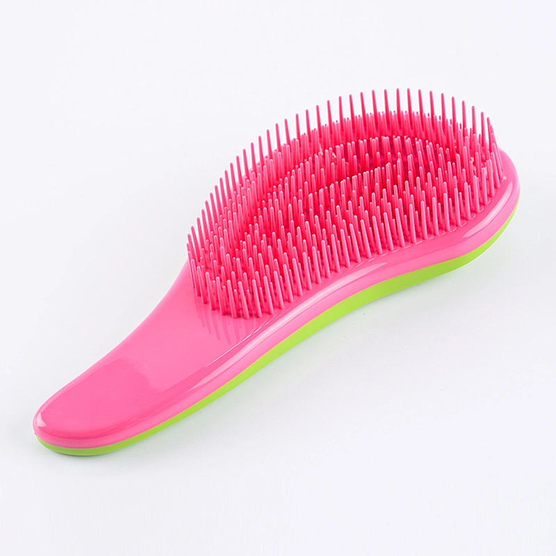 New fashion ABS Anti-static air soft bristle rose gold detangling hair brush