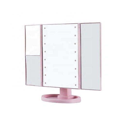 2020 hot selling vanity mirror led lights fold led compact mirror customized led makeup mirror for salon