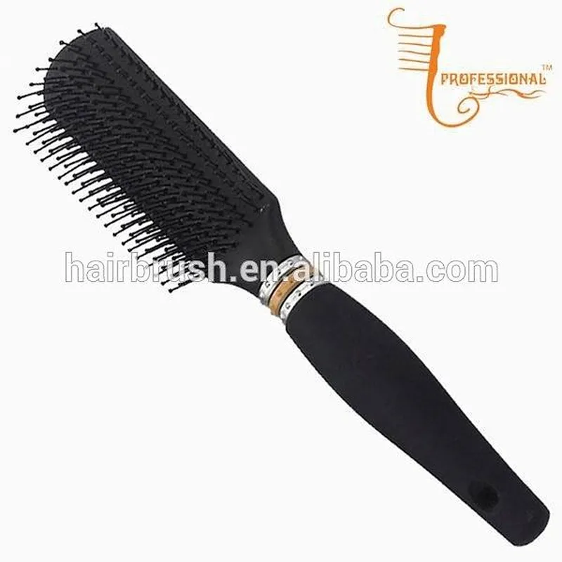 Top quality plastic beauty care cushion vent curved hair brush
