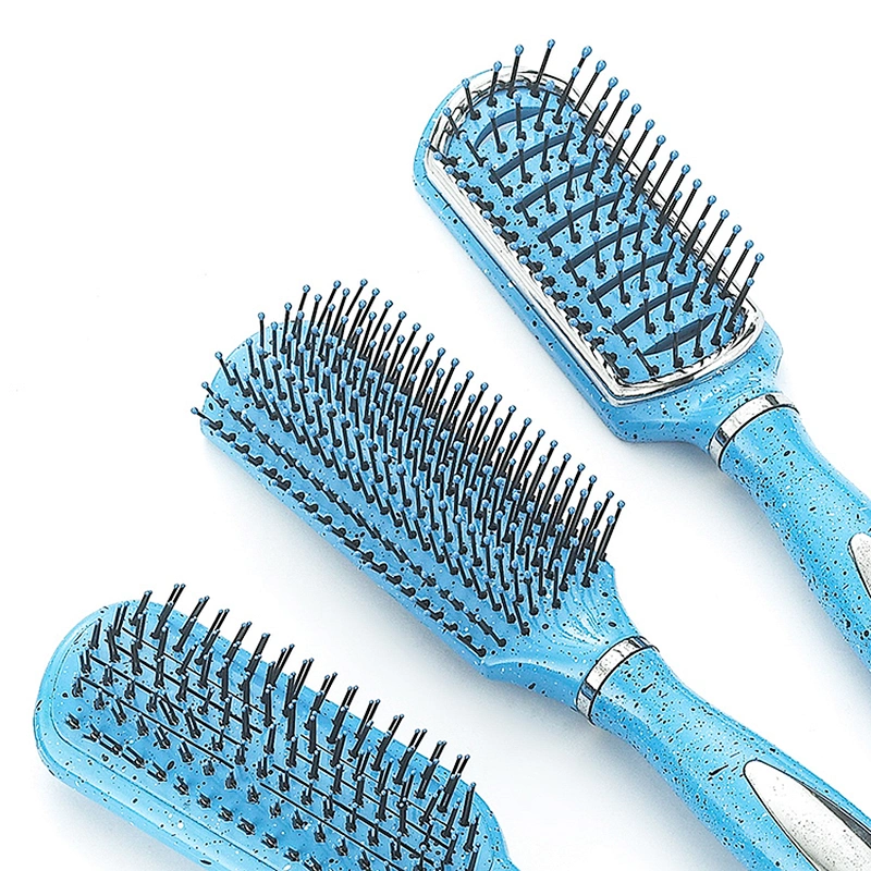 Wholesale custom plastic massage brushes of various colors detangling hair brush