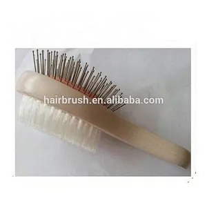 Small size double sided custom wooden hair brush
