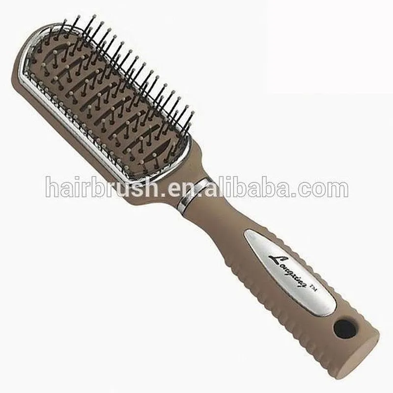 Round paddle plastic ABS hair brush wholesale, hairbrush with spray pump