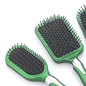 Professional custom hairdresser ventilation hair brush plastic shower brush massage brush