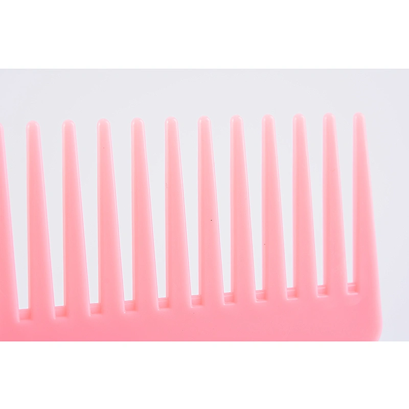 Custom logo fashion promotion cellulose acetate comb six different styles items pink plastic comb for women