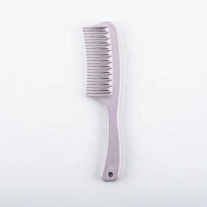 Plant degradable material personal care tangle teezer household wide tooth comb  cross tooth hair comb