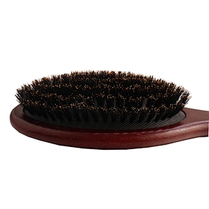 Hot selling wholesale cheap custom natural oak wooden mens 100% bristle hair brush