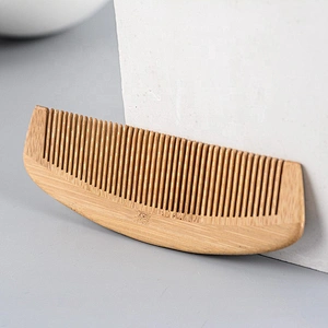 wooden comb with handle hair wooden afro comb  wooden earrings comb with logo