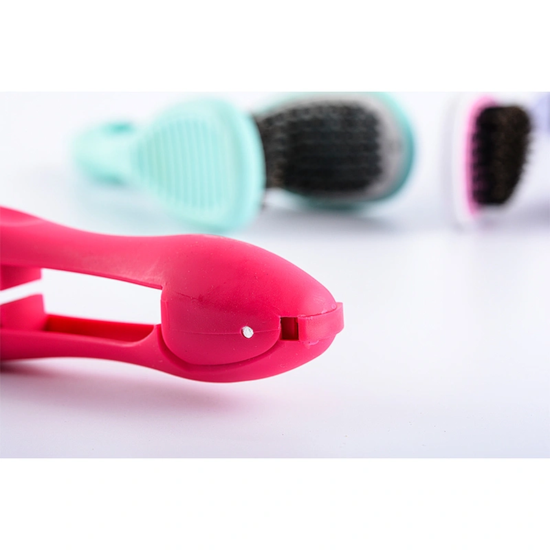 Colorful lcd display plastic bristle hair straightener comb brush