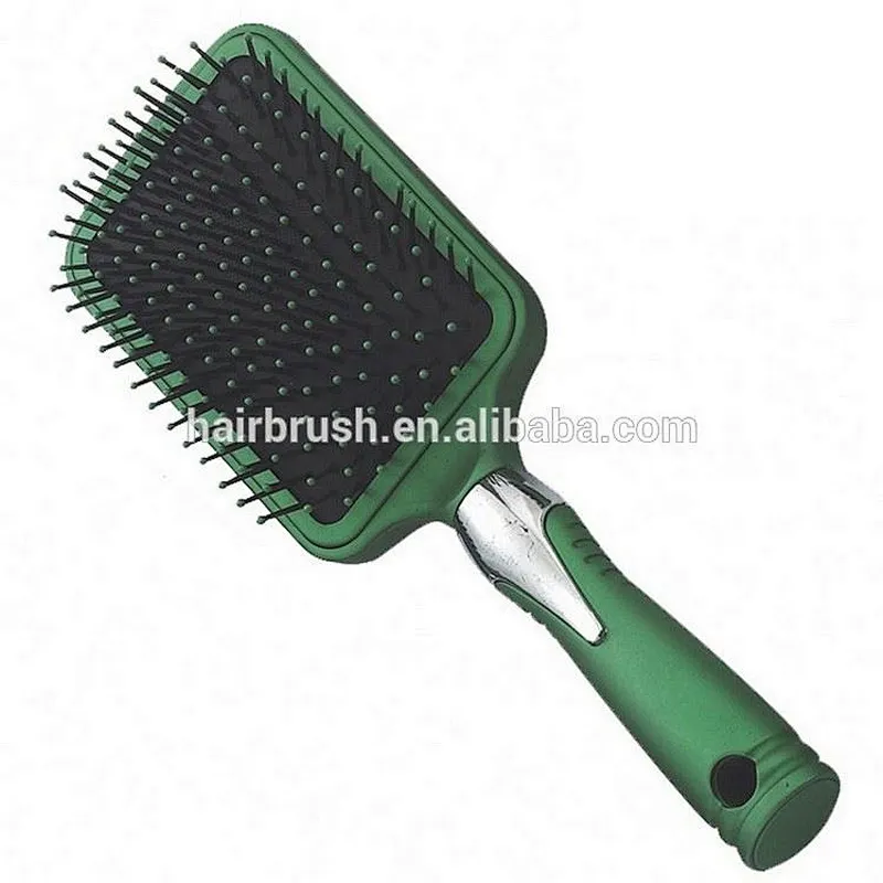 rubberized paint handle plastic square hair brush