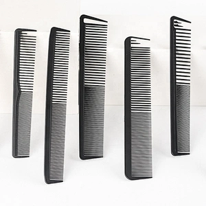 private label carbon tail antistatic comb wode tooth carbon comb