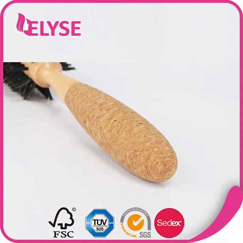 Competitive price round fsc wooden hair brush