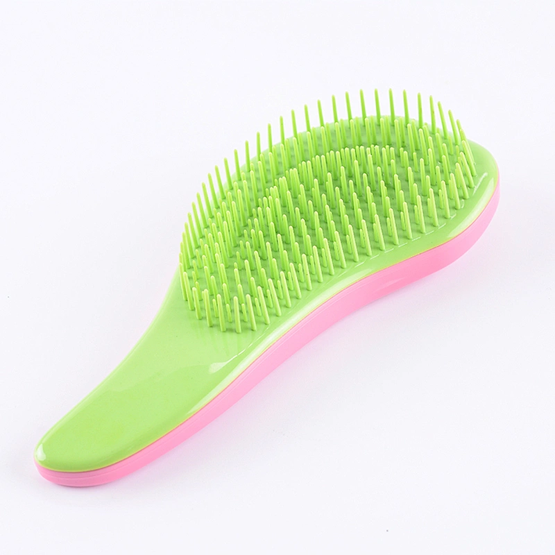 New fashion ABS Anti-static air soft bristle rose gold detangling hair brush