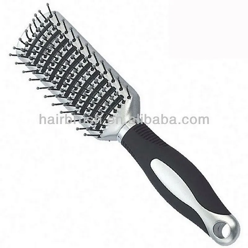 Silver goody hair brushes,vent hair brush with nylon pins