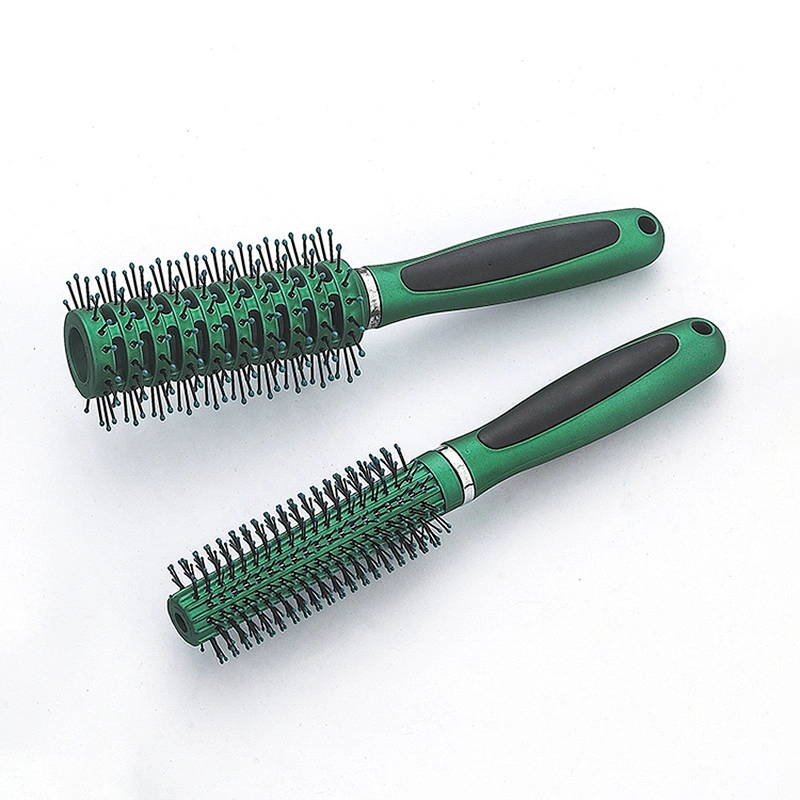 Professional custom hairdresser ventilation hair brush plastic shower brush massage brushes