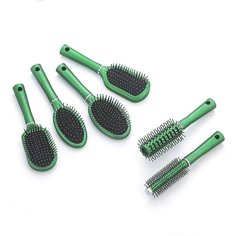 hotest selling plastic metal coating hair ventilation brush round salon beauty professional brush